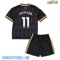 Camisa de time de futebol Aston Villa Nicolas Jackson #11 Replicas 2º Equipamento Infantil 2026-27 Manga Curta (+ Calças curtas)